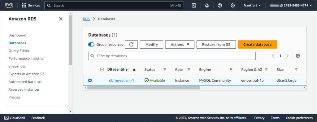 Enable IAM DB authentication on the database