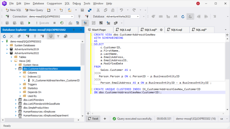 SQL Views and Materialized Views - Performance, Structure, Best Practices