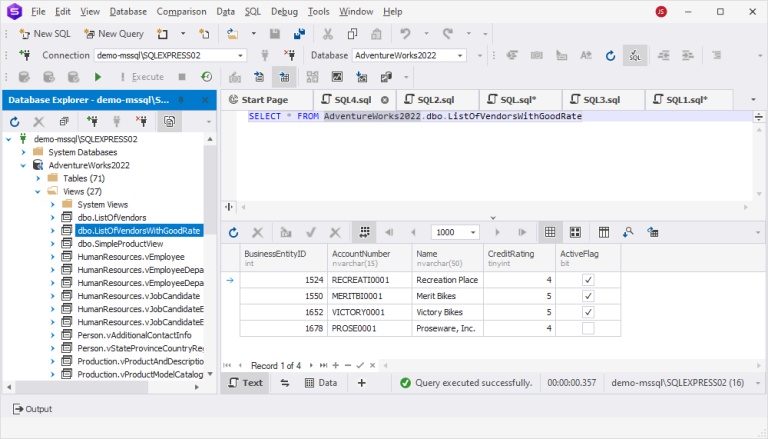 SQL Views and Materialized Views - Performance, Structure, Best Practices