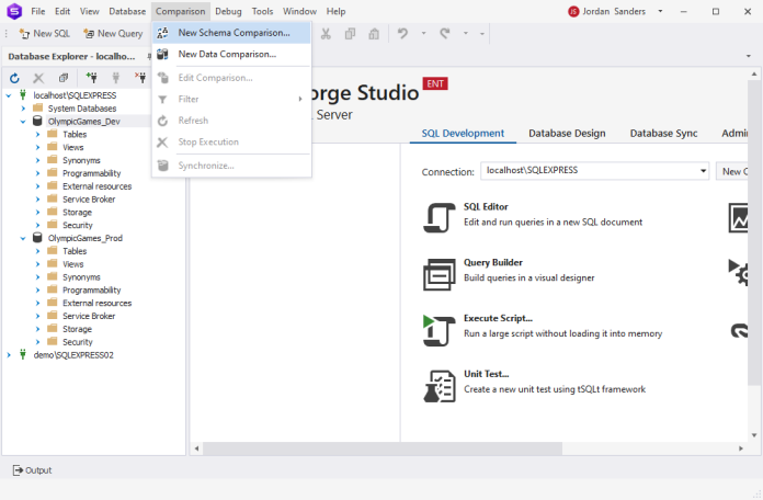 Check IF Database Exists in SQL Server – using Schema Compare