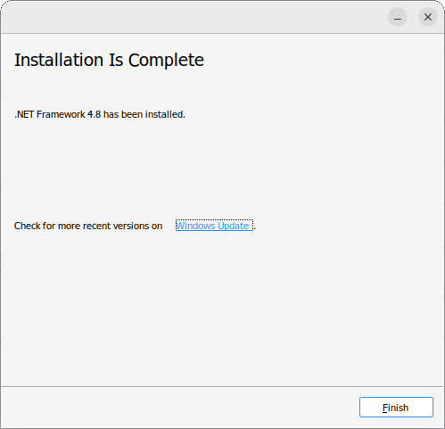 Install the .Net Package