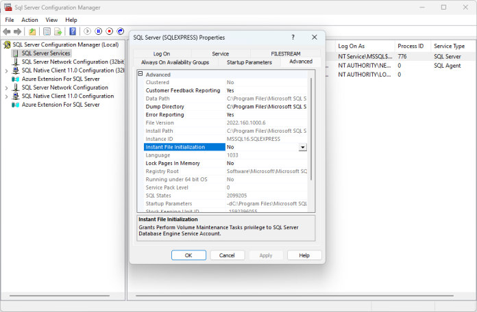 Instant file initialization in SQL Server – Boost your Database Performance