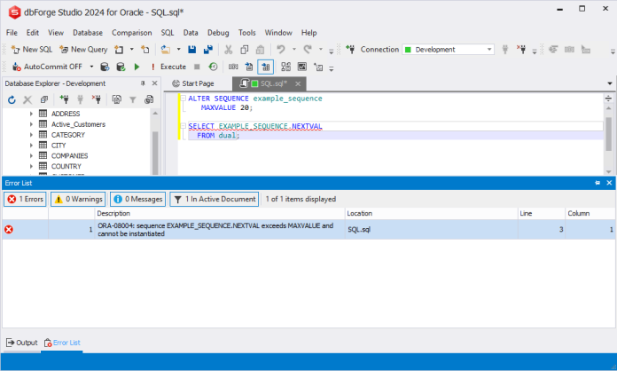 Oracle CREATE SEQUENCE — Syntax, Usage and Examples