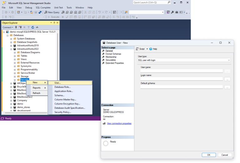 How to Create a New User in SQL Server and Manage Permissions