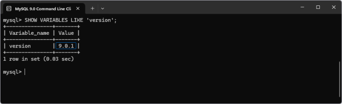 How to Check MySQL Version