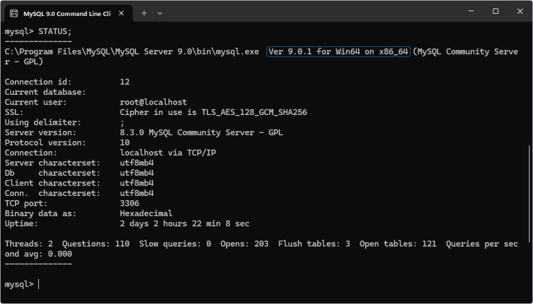 How to Check MySQL Version
