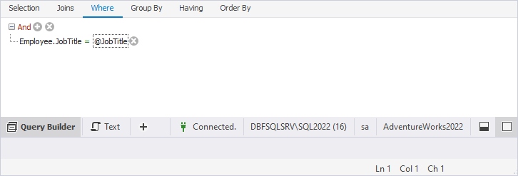 Declare a parameter