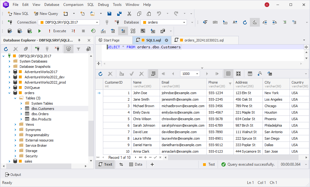 The data migration has been performed successfully