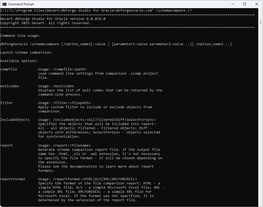 CLI-powered comparison reports