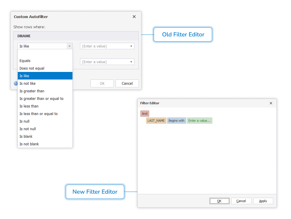 Filter Editor