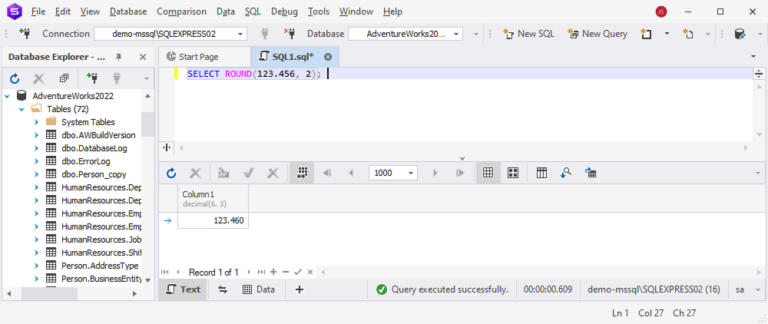 SQL Server ROUND Function Explained with Syntax and Real-World Examples