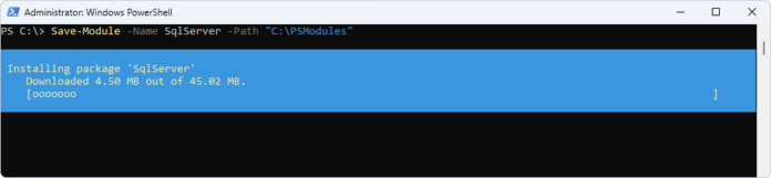 How to Install the SQL Server PowerShell Module