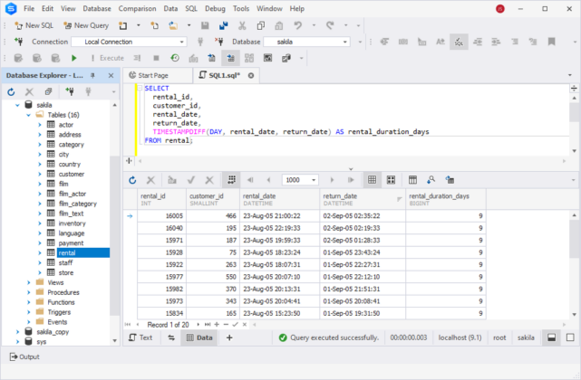 MySQL TIMESTAMPDIFF() Function: Syntax, Examples & Use Cases - Devart Blog