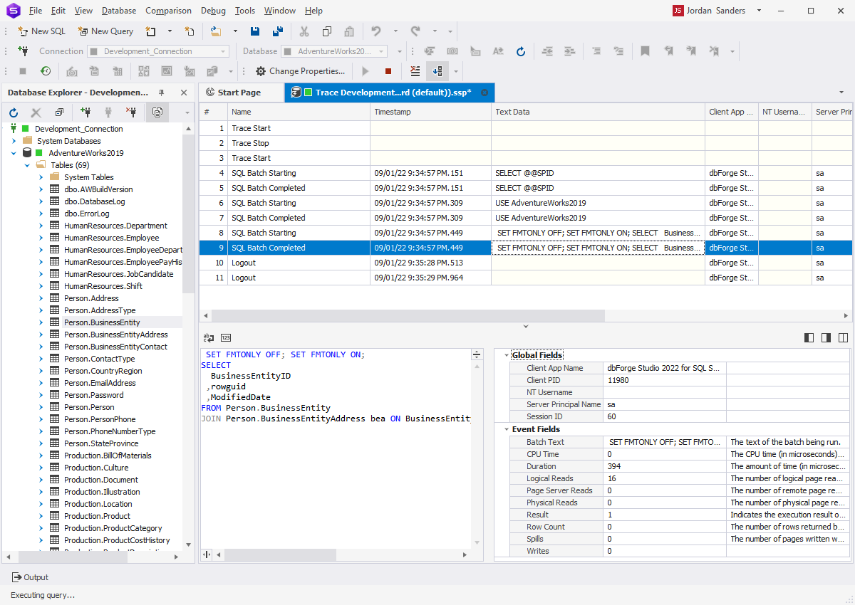 Real-Time Query Profiling and Execution Plan Analysis
