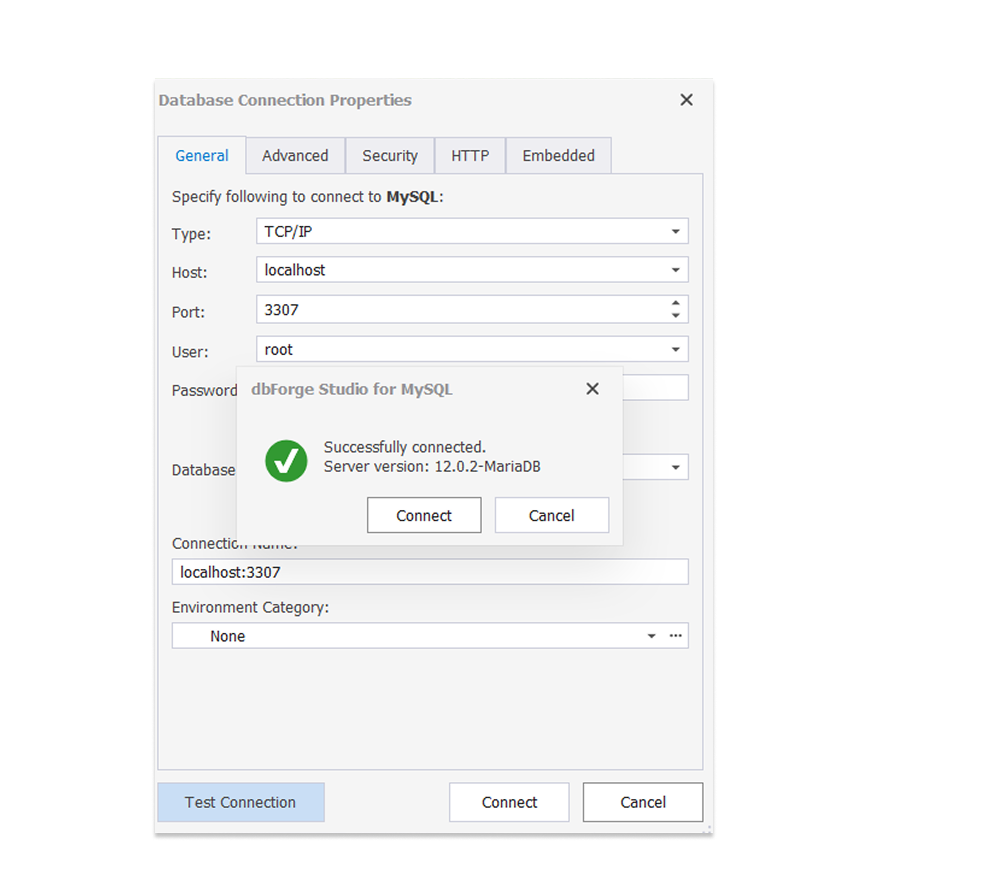 MariaDB connection