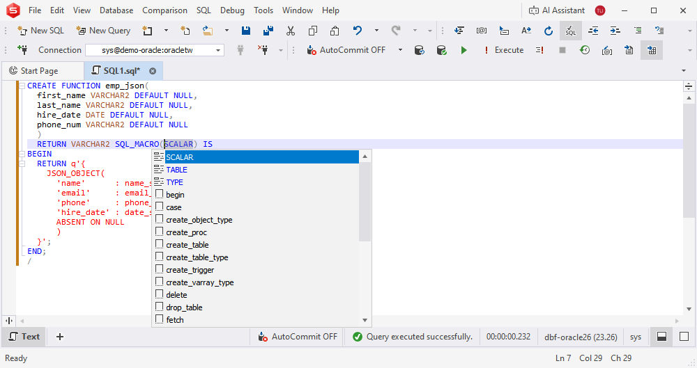 Added syntax check support for SQL_MACRO functions