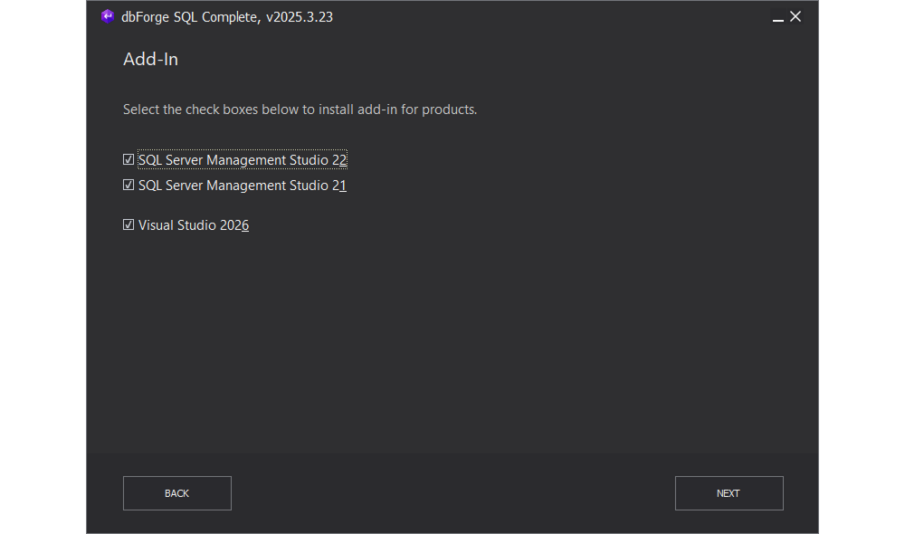 Updated SQL Complete integration