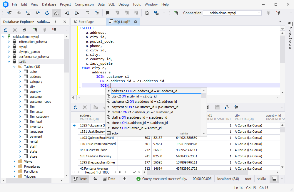 Beekeeper Studio, install this SQL editor and database manager