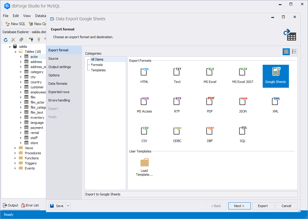 Adminer vs dbForge Edge: Data Migration
