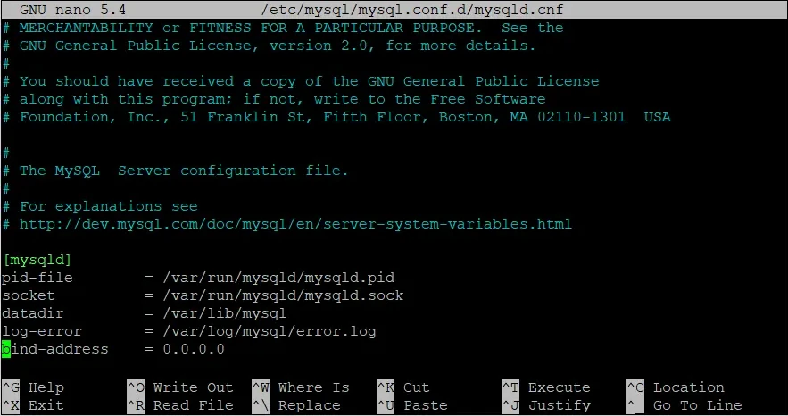 How to allow remote connections to MySQL server on Debian