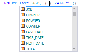 Prompt on Selected Columns