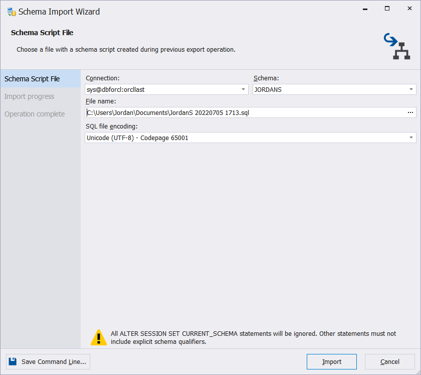 Migrate Oracle database to new server - Step 1