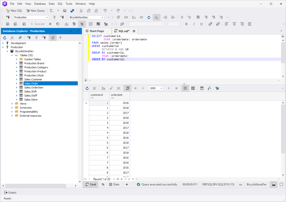 Query Builder for SQL Server - GROUP BY