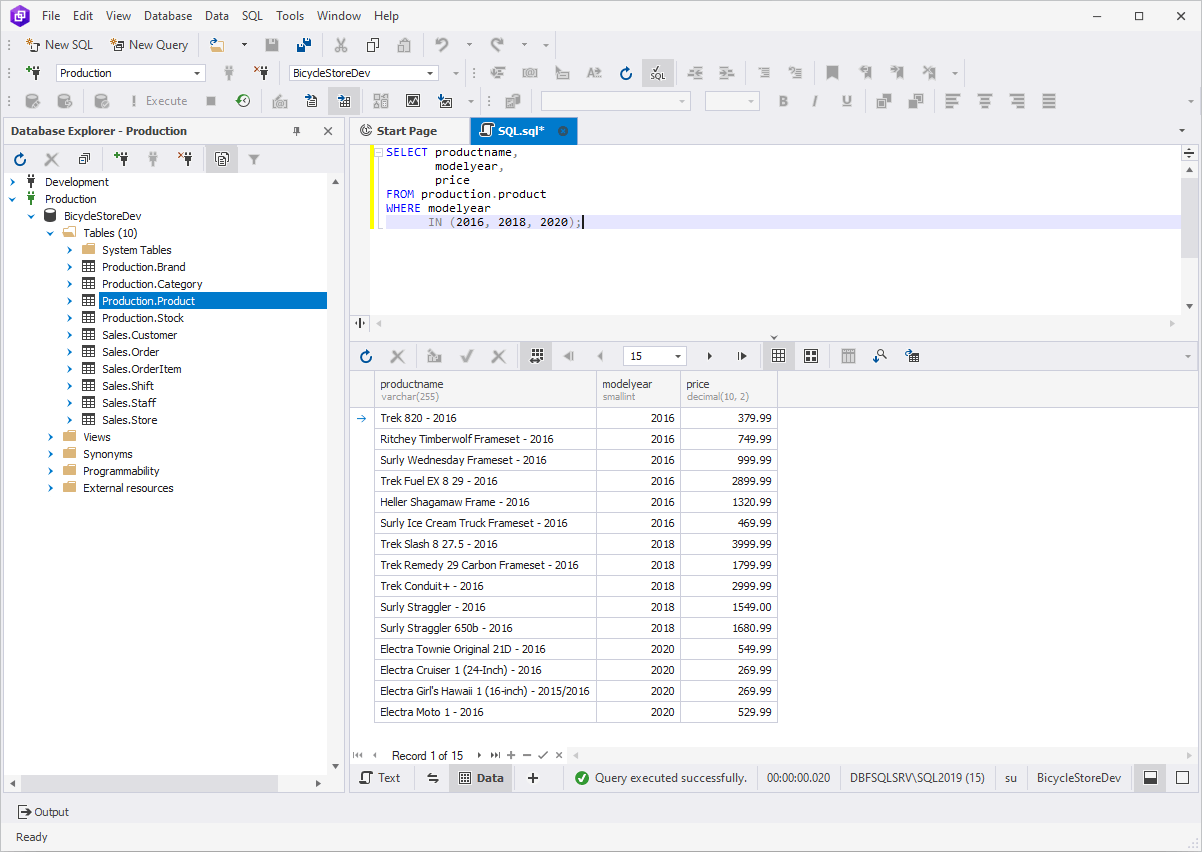 Query Builder for SQL Server - WHERE IN