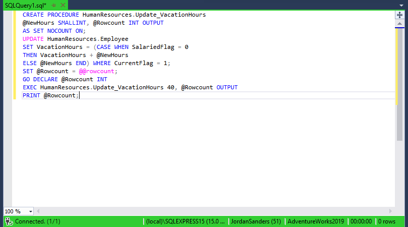 Script displayed without formatting