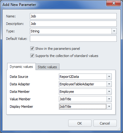 Add New Parameter Dialog Box
