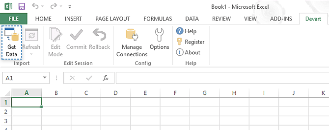 Oracle Excel add-in