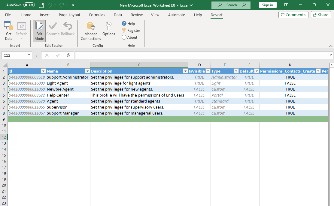 Instant Data Validation - from Zoho Desk to Excel