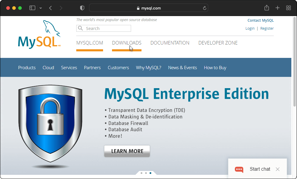 Download the latest version of MySQL for Mac