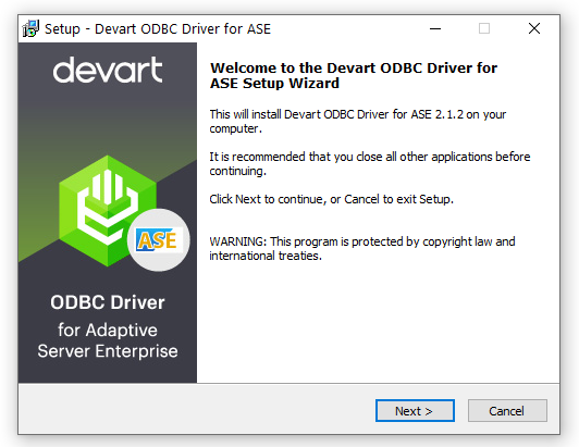 Windows 8 Devart ODBC Driver for SAP Sybase ASE full