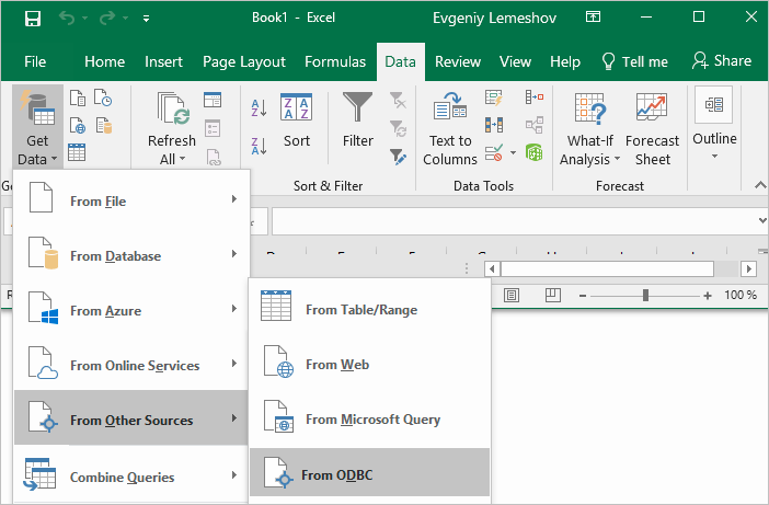 Install the ODBC driver for Excel
