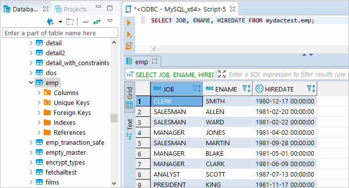 Execute SQL query in DBeaver against Oracle database