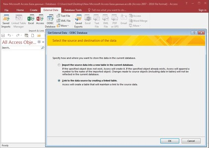 Install the ODBC driver for Microsoft Access