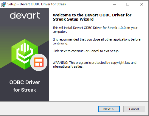 Devart ODBC Driver for Streak Windows 11 download