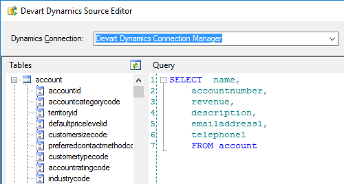 Devart Dynamics 365 Source Editor