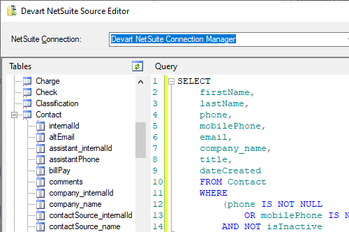 Devart NetSuite Source Editor