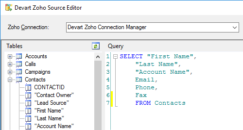 Devart Zoho Source Editor